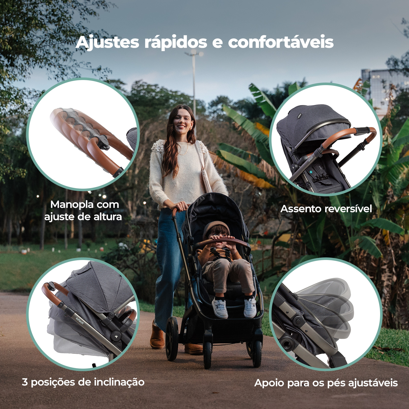 その他 M-BABY Infanti Brasil | Travel System Massimo Trio Isofix | Completo