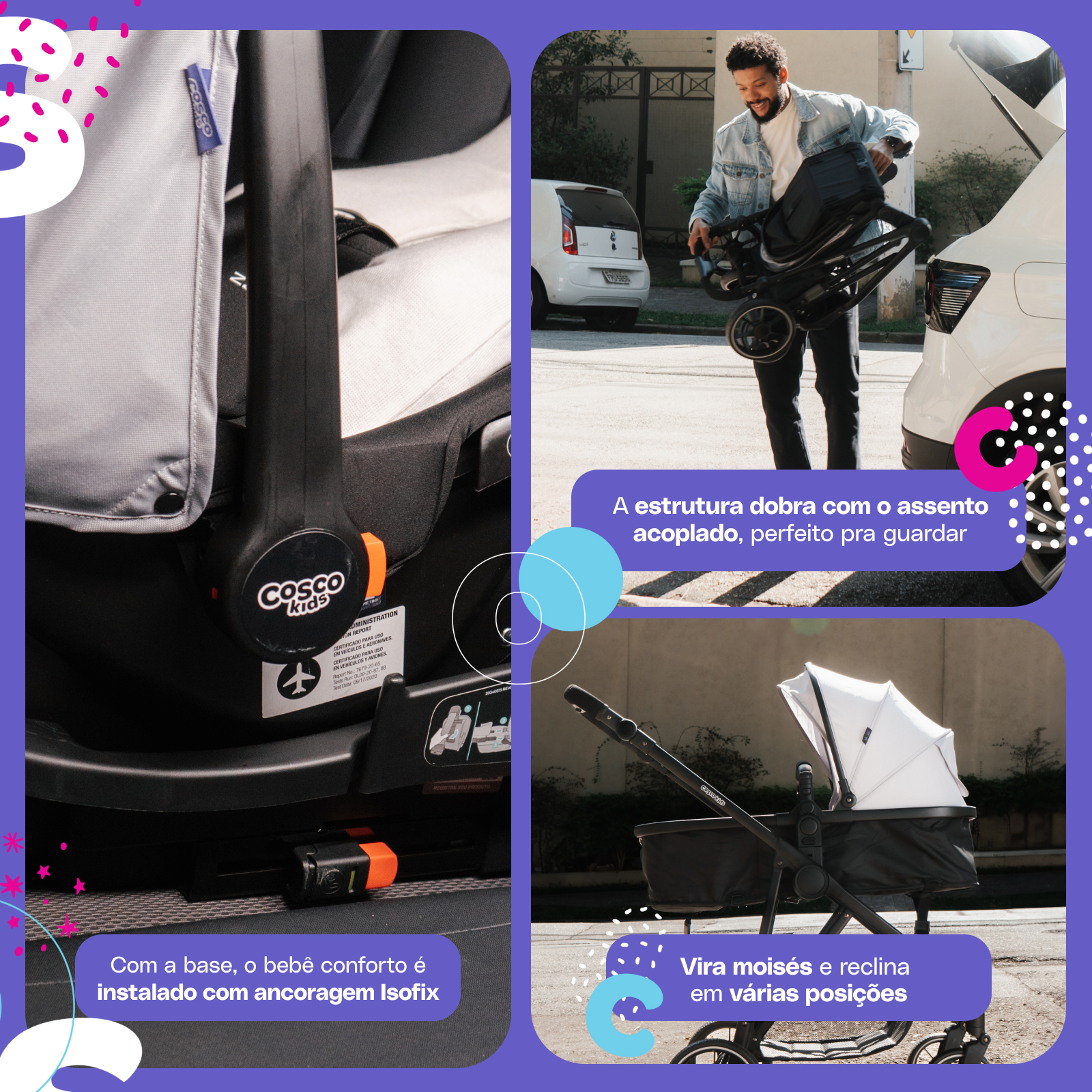 Cosco Kids | Travel System Lummy Trio Isofix