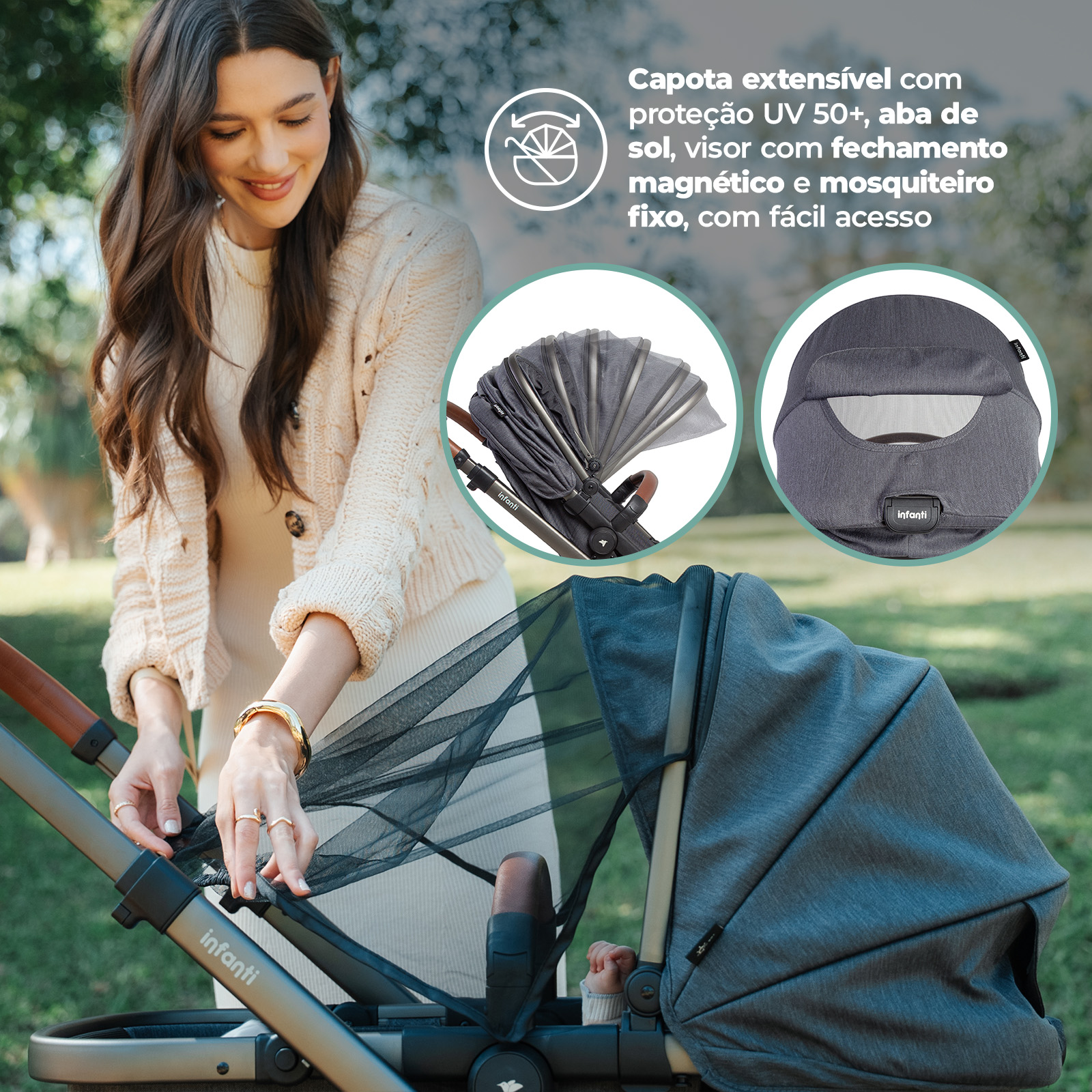 Infanti Brasil | Travel System Massimo Trio Isofix | Completo